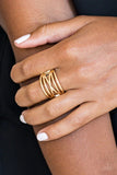 Way Wayward - Gold - Paparazzi Ring