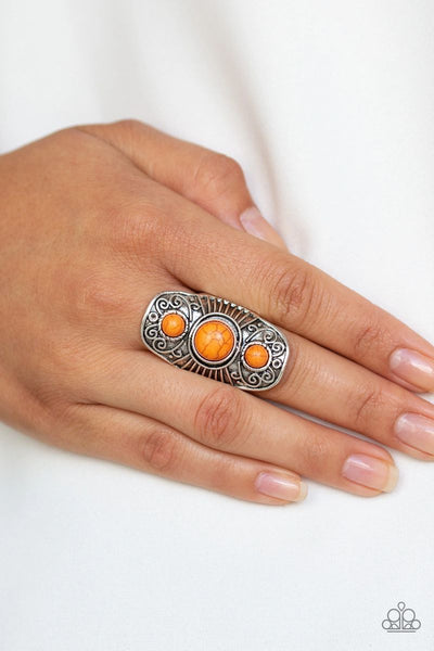 Stone Oracle - Orange - Paparazzi Ring