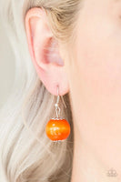 Oh My Miami - Orange - Paparazzi Wood Necklace #2274