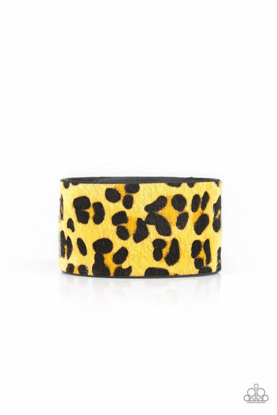 Cheetah CabanaCheetah Cabana - Yellow - Paparazzi Cheetah Snap Bracelet