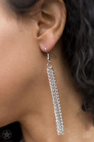 SCARFed for Attention - Silver - Paparazzi Blockbuster Necklace