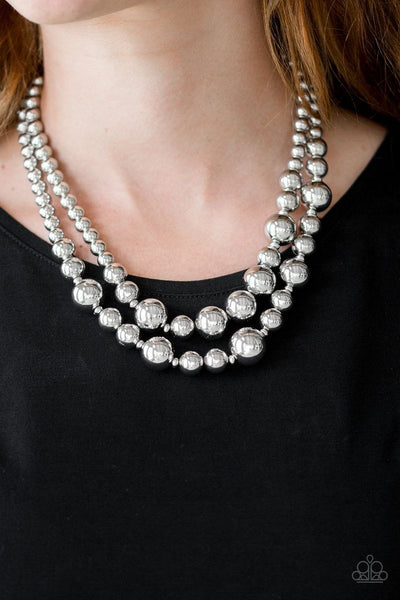 I Double Dare You - Silver - Paparazzi Necklace
