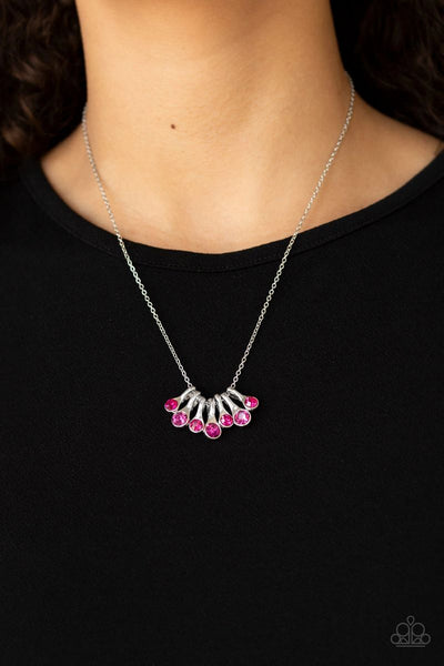Slide Into Shimmer - Pink - Paparazzi Necklace