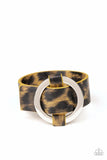 Jungle Cat Couture - Yellow - Paparazzi Cheetah Adjustable Belt Loop Closure Bracelet