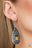 Paparazzi - Summer Sol - Orange Earrings