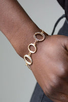 Paparazzi - Beautiful Inside and Out - Gold Clasp Bracelet #4024