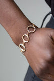 Paparazzi - Beautiful Inside and Out - Gold Clasp Bracelet #4024