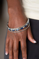 HEIR Toss - Blue - Paparazzi Bangle Bracelet