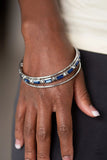 HEIR Toss - Blue - Paparazzi Bangle Bracelet