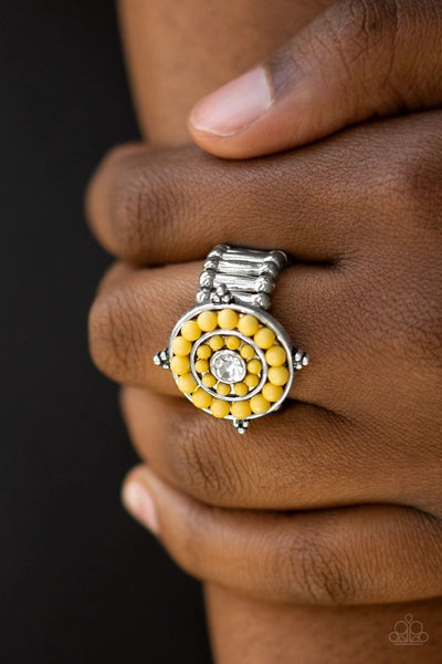 High-Tide Pool Party - Yellow - Paparazzi Ring