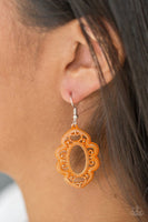 Mantras and Mandalas - Orange - Paparazzi Earrings