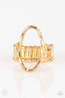 Center Chic - Gold - Paparazzi Ring