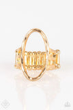 Center Chic - Gold - Paparazzi Ring