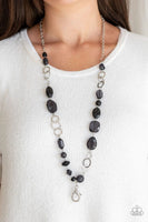 Prismatic Paradise - Black - Paparazzi Lanyard Necklace