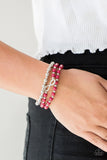 Immeasurably Infinite - Pink - Paparazzi Stretchy Bracelet Infinity Charm