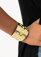 Garden Fiesta - Yellow - Paparazzi Cuff Bracelet