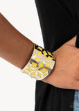 Garden Fiesta - Yellow - Paparazzi Cuff Bracelet