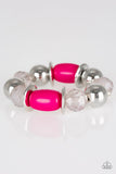 BAY After BAY - Pink - Paparazzi Stretchy Bracelet #2090 (D)