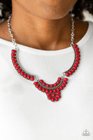 Omega Oasis - Red - Paparazzi Necklace #3532