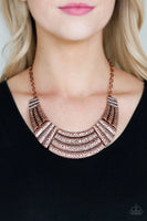 Paparazzi - Ready To Pounce - Copper Necklace #3969 (D)