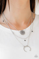 Paparazzi - Lunar Lotus - Black Necklace #689