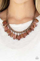 Fringe Fabulous - Copper - Paparazzi Necklace