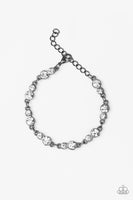 Paparazzi - Twinkle Twinkle Little STARLET - Black Clasp Bracelet #3282 (D)