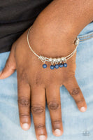 All Roads Lead To ROAM - Blue - Paparazzi Bangle Bracelet #4880