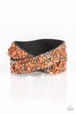 CRUSH Hour- Brown - Paparazzi Snap Double Wrap Bracelet #4764 (D)