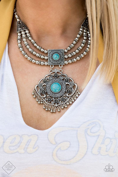 Paparazzi - Santa Fe Solstice - Blue Necklace Fashion Fix