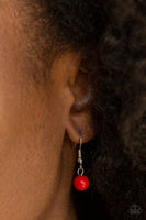 Omega Oasis - Red - Paparazzi Necklace #3532