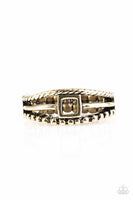 Paparazzi - A Square Deal - Brass Ring #3844