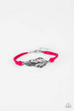 Faster Than FLIGHT - Pink - Paparazzi Feather Clasp Bracelet