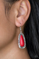 Cruzin Colorado - Red - Paparazzi Earrings #4838 (D)