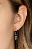 Paparazzi - Big Ticket Twinkle - Green Necklace