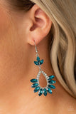 Paparazzi - Extra Exquisite - Blue Earrings #3104 (D)
