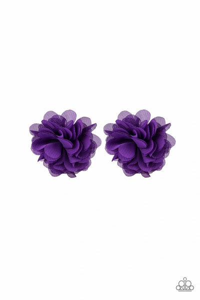 Basket Full of Posies - Purple - Paparazzi Hair Clip Hair Accessory