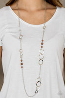 The GLOW-est Of The GLOW - Brown - Paparazzi Necklace #1072 (D)