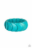 Nomadic Nature - Blue - Paparazzi Stretchy Bracelet #1062(D)