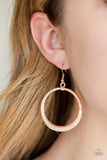 Modern Shimmer - Rose Gold - Paparazzi Earrings