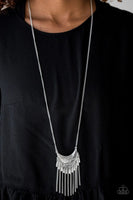Happy Is The Huntress - Silver - Paparazzi Necklace