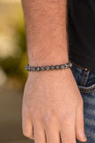 Motivation - Silver - Paparazzi Stretchy Bracelet Men's Line #1249
