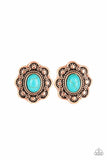 Paparazzi - Springtime Deserts - Copper Post Earrings