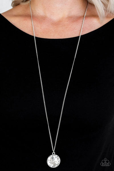 Dauntless Diva - White - Paparazzi Necklace