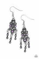 Spring Bling - Purple - Paparazzi Earrings #2786 (D)