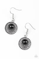 Stylishly Saharan - Black - Paparazzi Earrings #2803