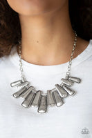 Paparazzi - MANE Up - Silver Necklace #2857