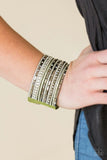 Wham Bam Glam - Green - Paparazzi Snap Bracelet