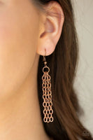 Breaking Pattern -Copper - Paparazzi Necklace