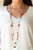 Paparazzi - Dazzle The Crowd - Red Necklace
